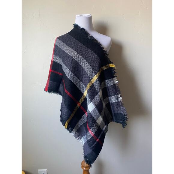 Multicolor Plaid Infinity Scarf- New - Picture 3 of 6